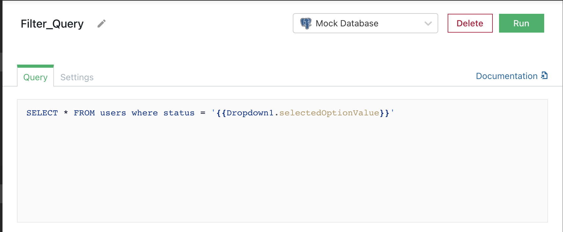Query that returns filtered results