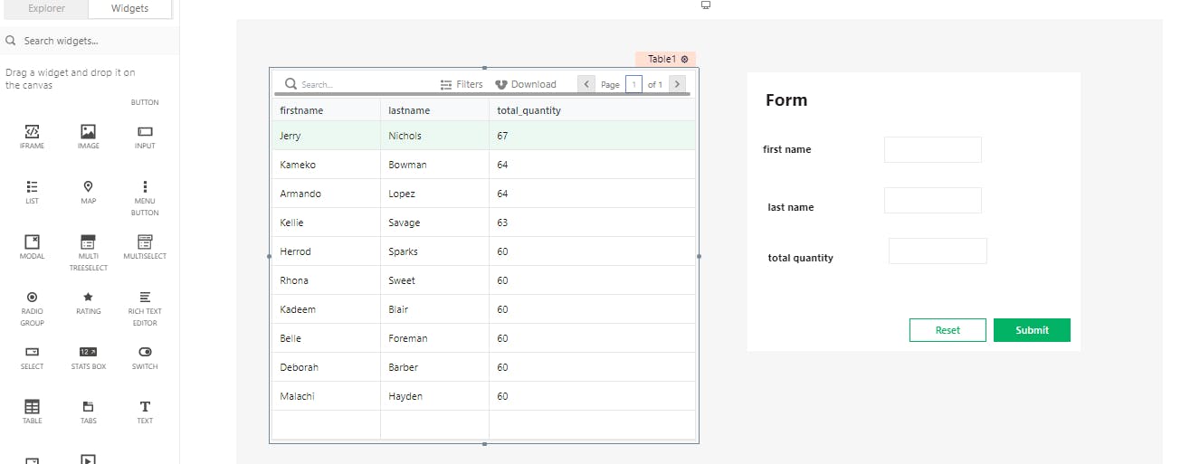 creating a form