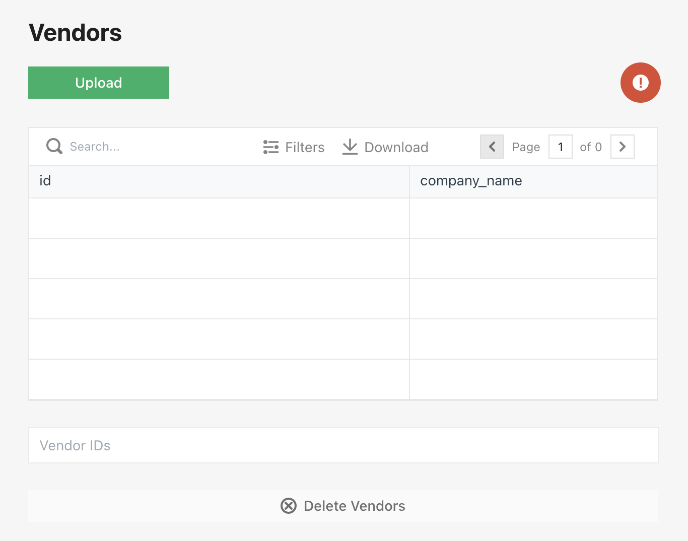 vendors-page-design
