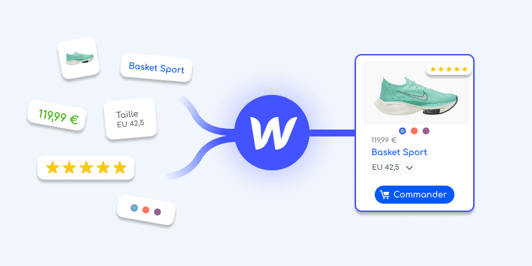 Création d'une page produit e-commerce grùce à Webflow