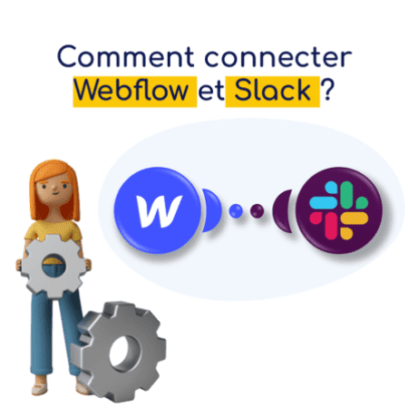 Module Slack et module Webflow avec Integromat