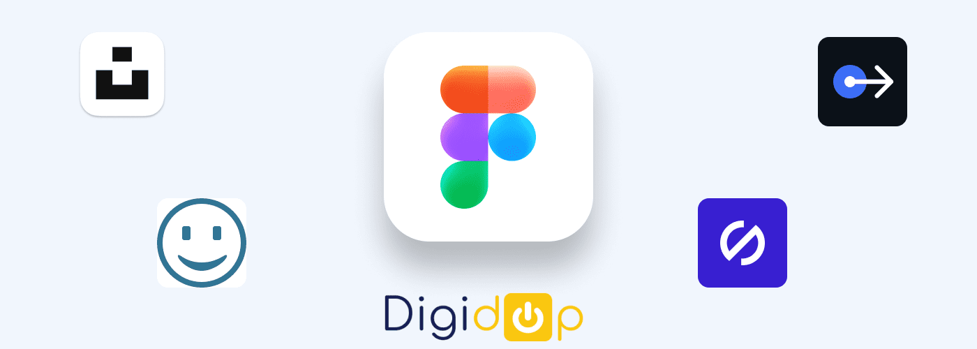Logo Figma, logo unsplash, logo inonify, logo AutoFlow, logo Stark