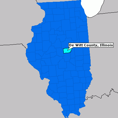 De Witt County Map