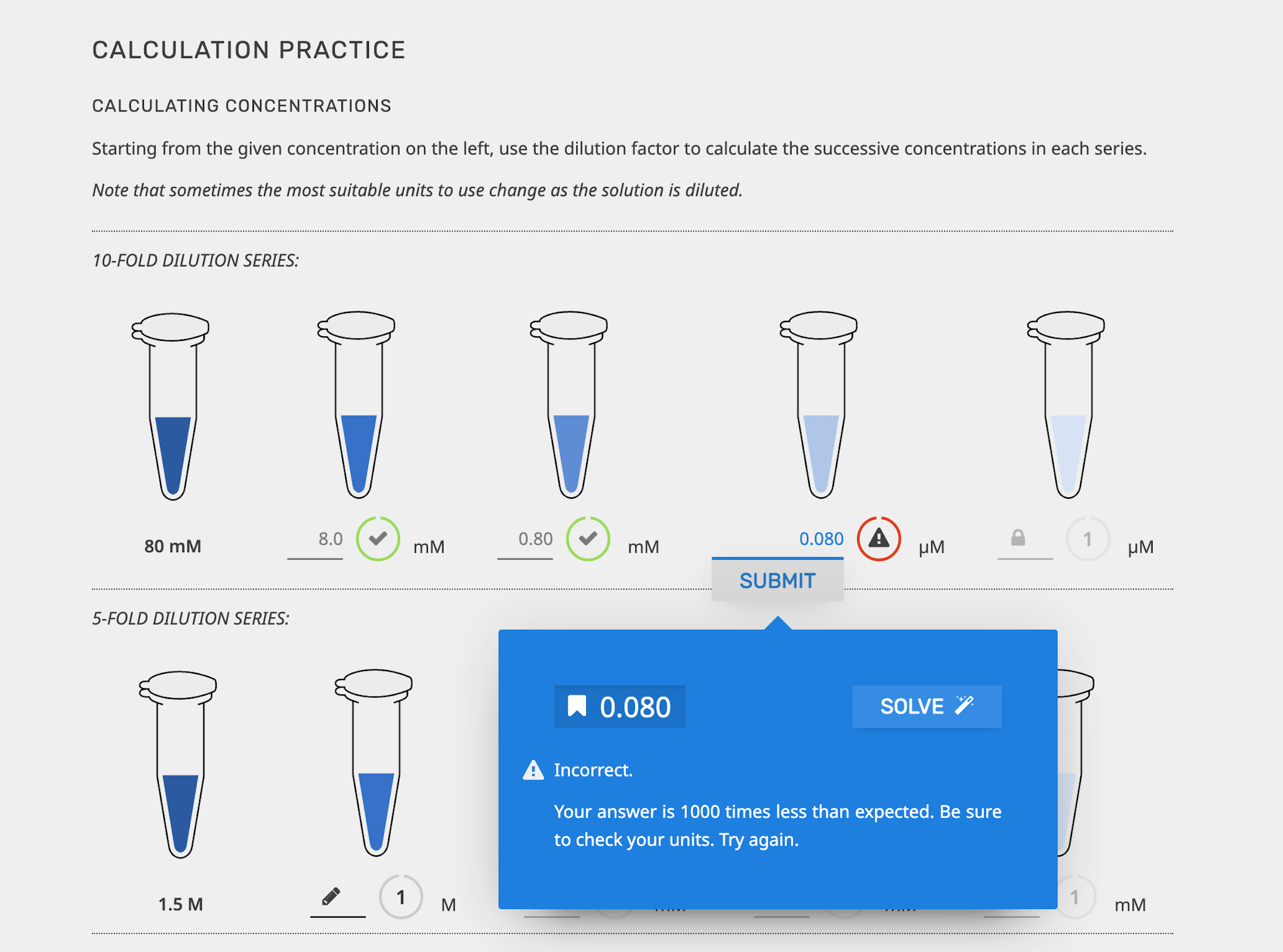 LearnSci Smart Worksheet Serial Dilutions