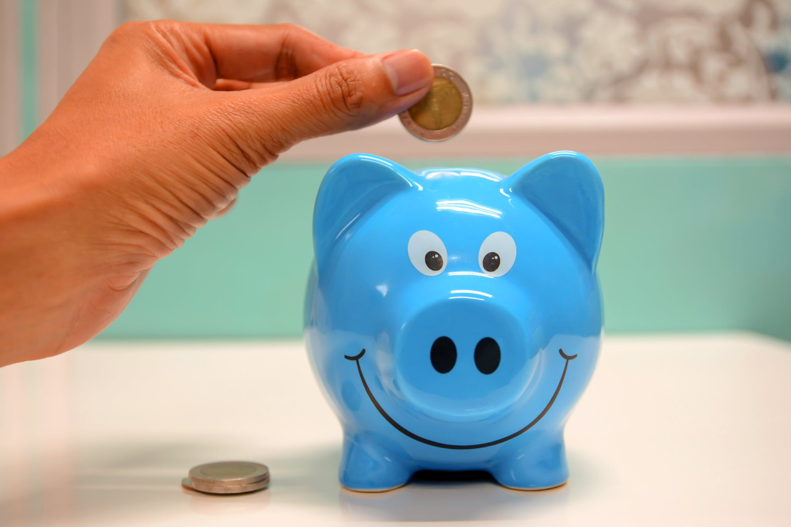 piggybank, blue