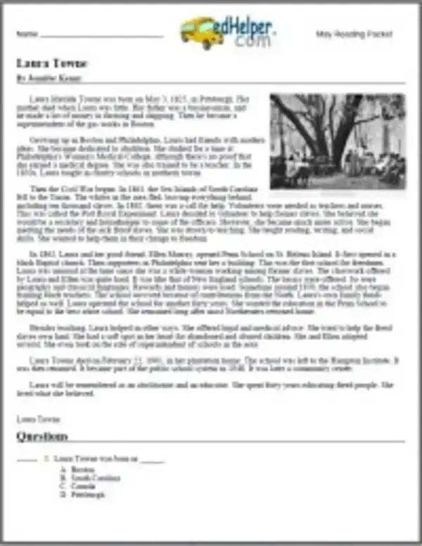High School Worksheets - edHelper