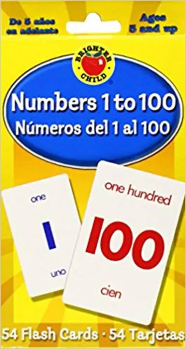 Numbers 1 to 100 Flash Cards: Numeros del 1 al 100 - Brighter Child