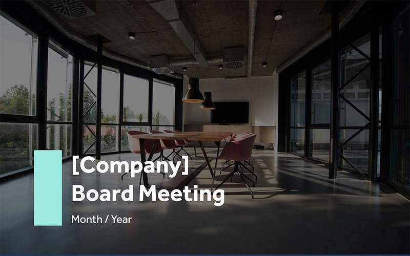 Board Meeting Presentation Free PDF & PPT Download