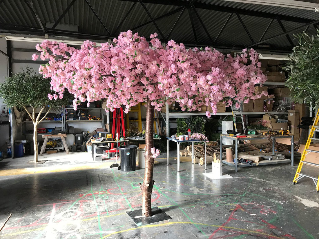 Bespoke Smaller Artificial Blossom Trees Design Example