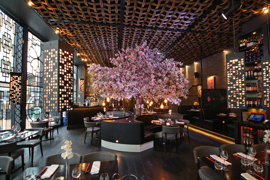 Bespoke Large Artificial Blossom Trees Design Example