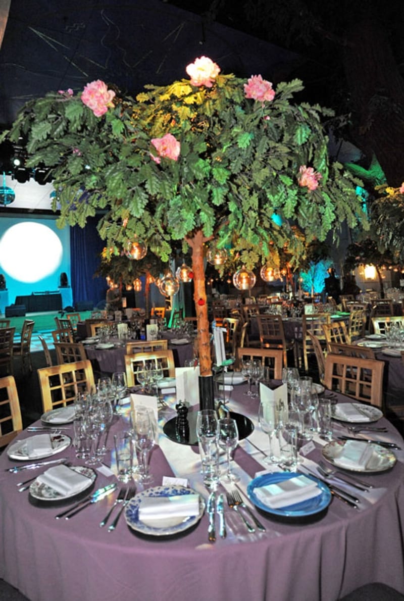 Bespoke Artificial Table Top Trees Design Example