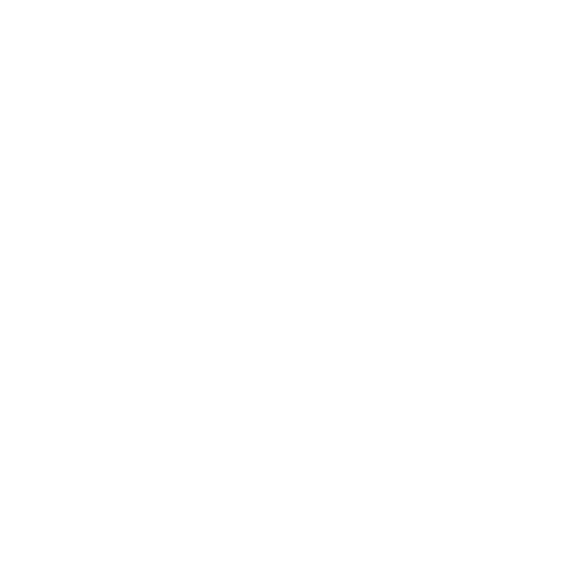 A white icon of a virus or pathogen