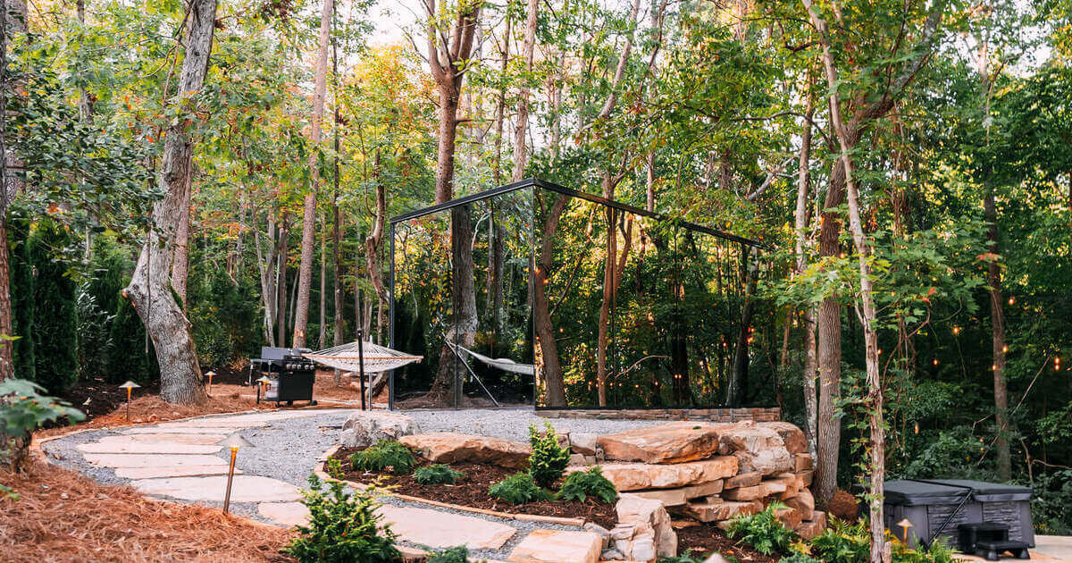 Forest Mirror Cabin Bolt Farm Treehouse