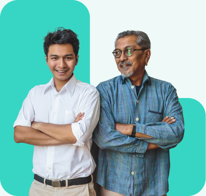 family using loop app