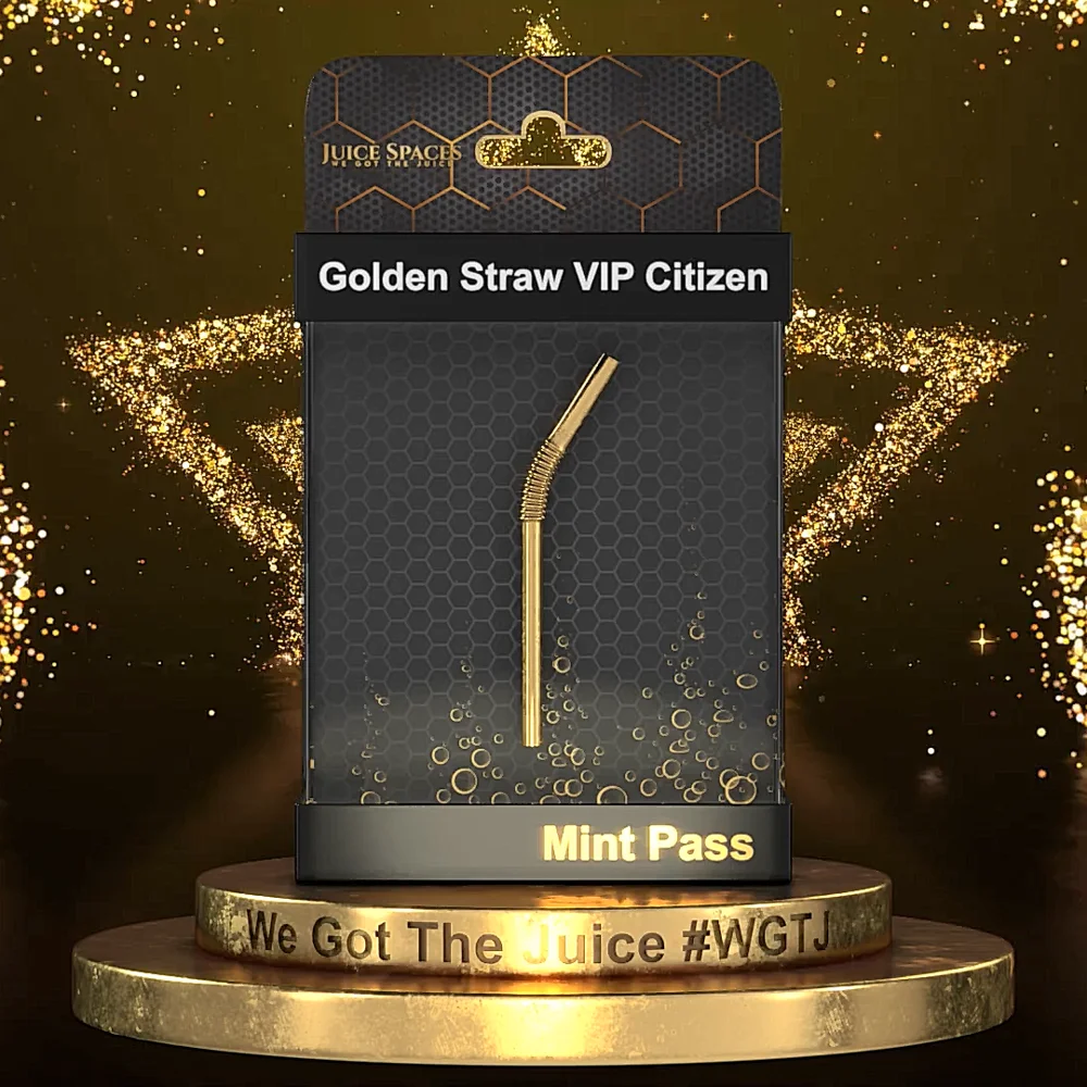 Golden Straw - VIP Citizen Mintpass