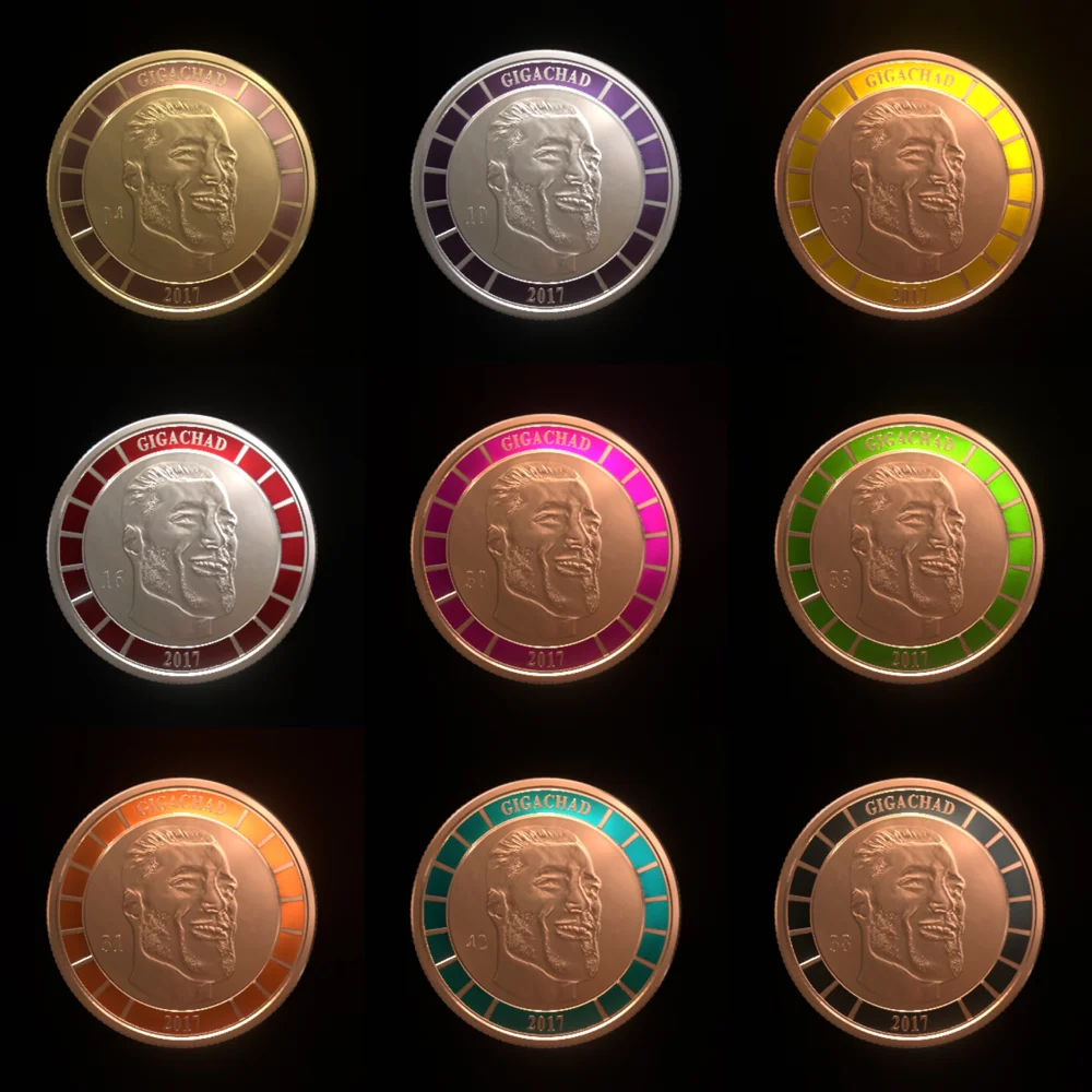 The GigaChad Coin Collection
