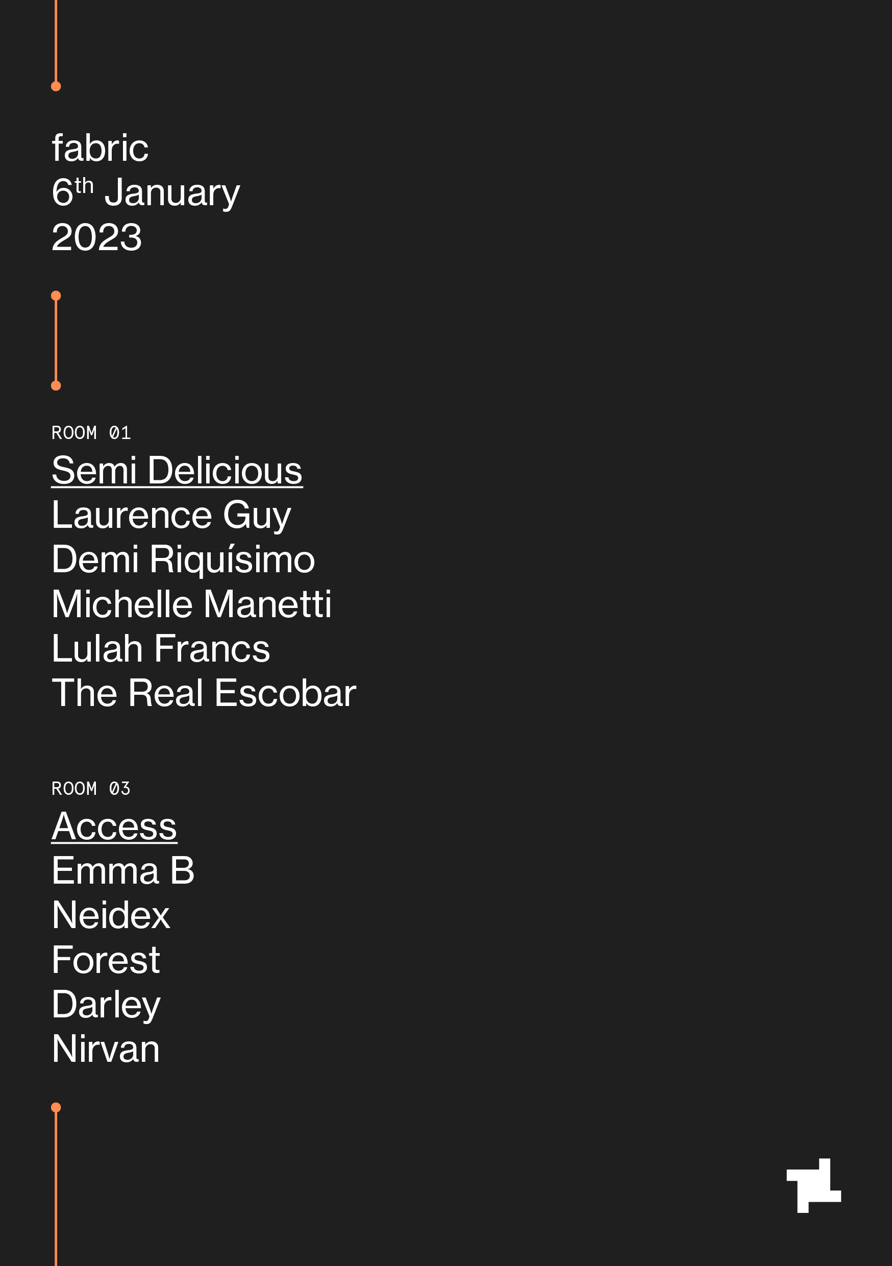 Semi Delicious x Access Laurence Guy, Emma B, Demi Riquísimo, Neidex