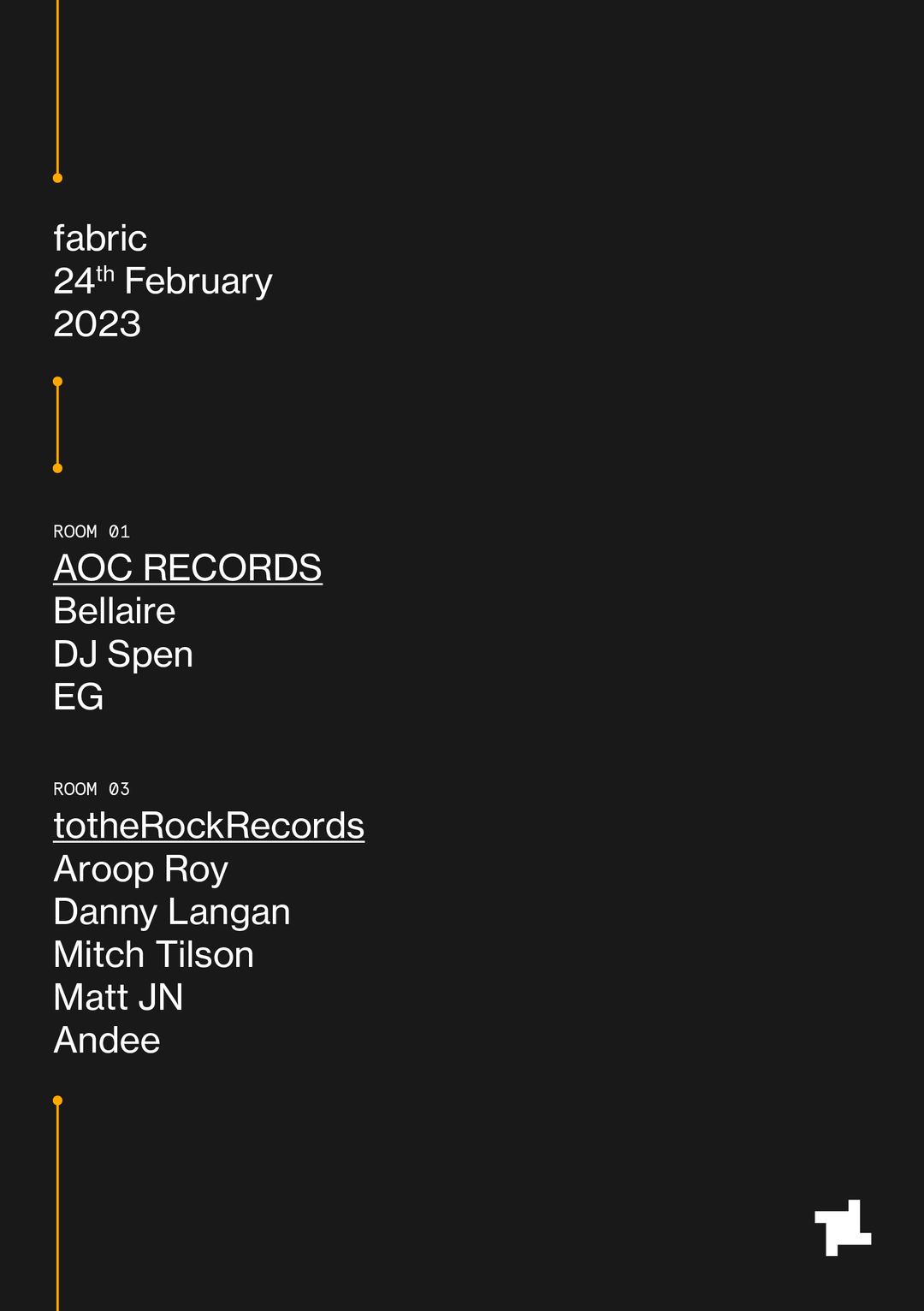 AOC Records Bellaire, DJ Spen, EG Fabric London