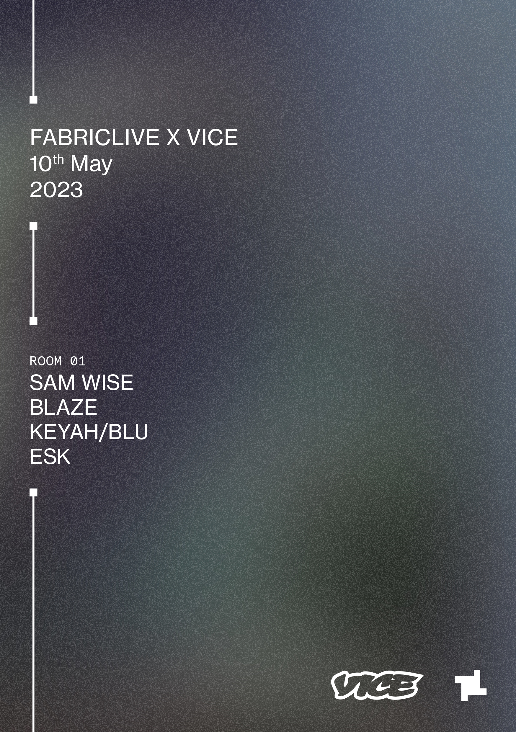 FABRICLIVE x VICE: Sam Wise, Blaze, KEYAH/BLU, Esk