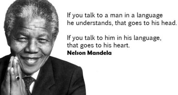 Mandela Language Quote