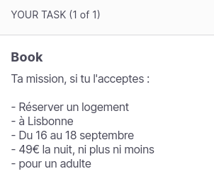 setup test : le script