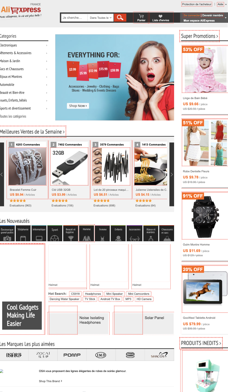 Aliexpress vieux site