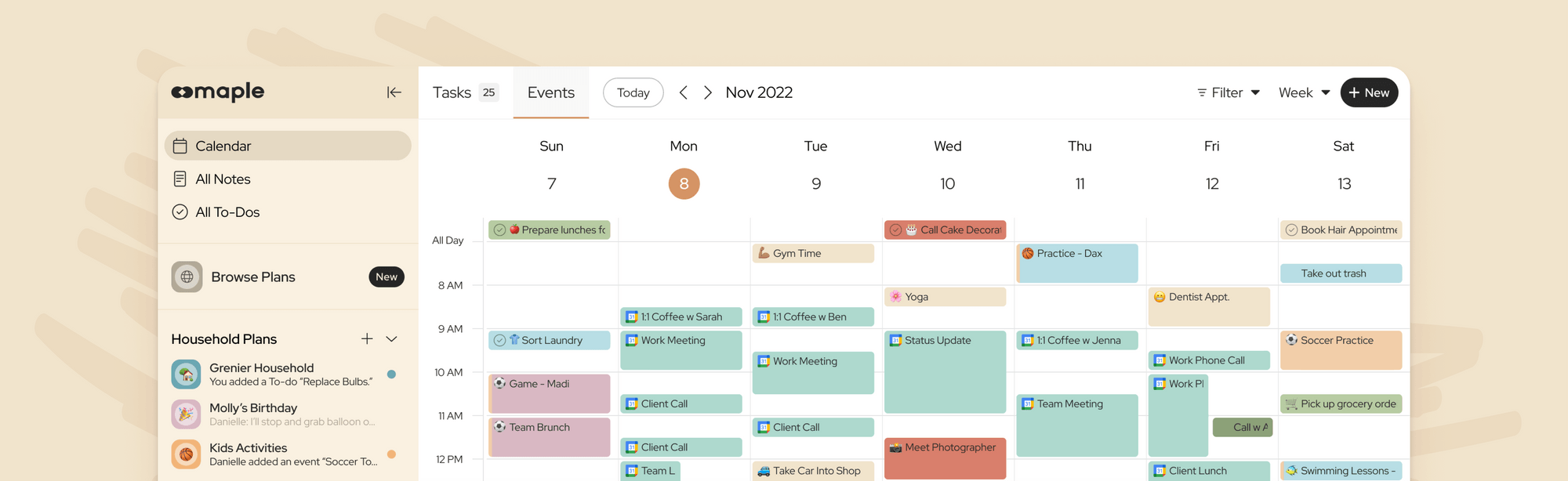 Maple Household Organizer Calendar To Do Lists Notes Chat Maple household organizer calendar to do lists notes chat