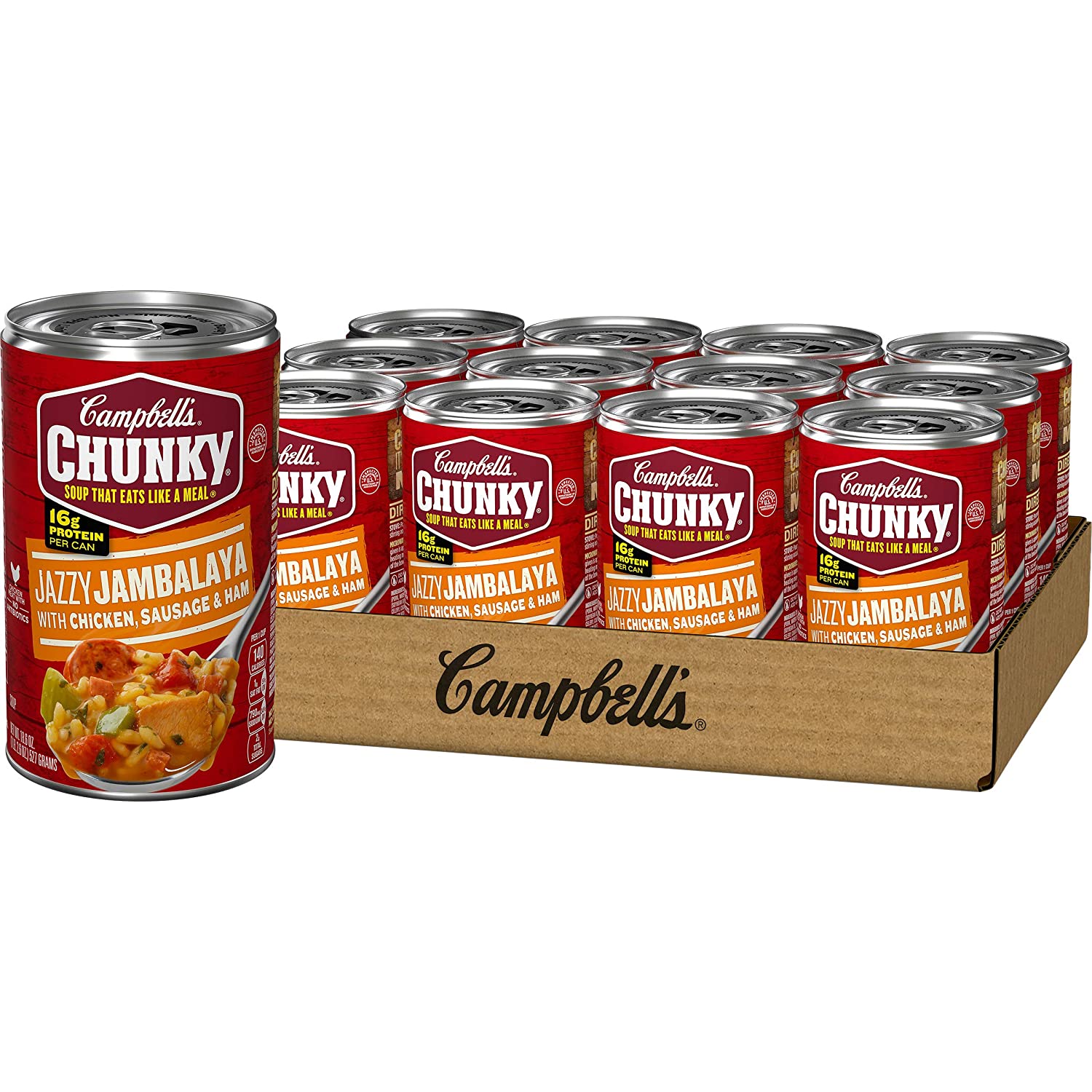 [Amazon] Select Accounts 12Pack Campbell's Chunky Soup, Jazzy Jambalaya with Chicken, Sausage