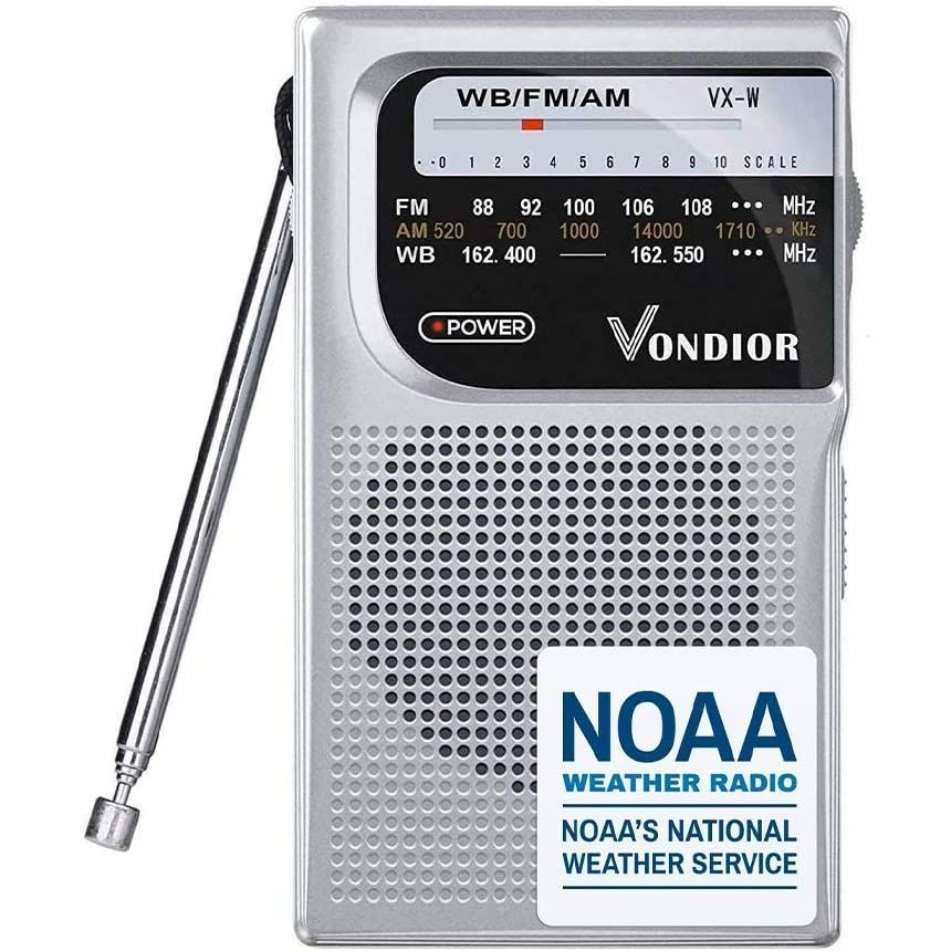 [Amazon] Vondior Portable NOAA Weather Radio, Silver 9.99 (was 27.99