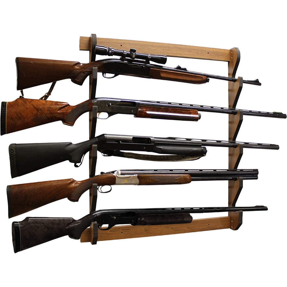 [Amazon] Rush Creek Creations 5 Rifle/Shotgun Wall Rack - $23.25 (was ...