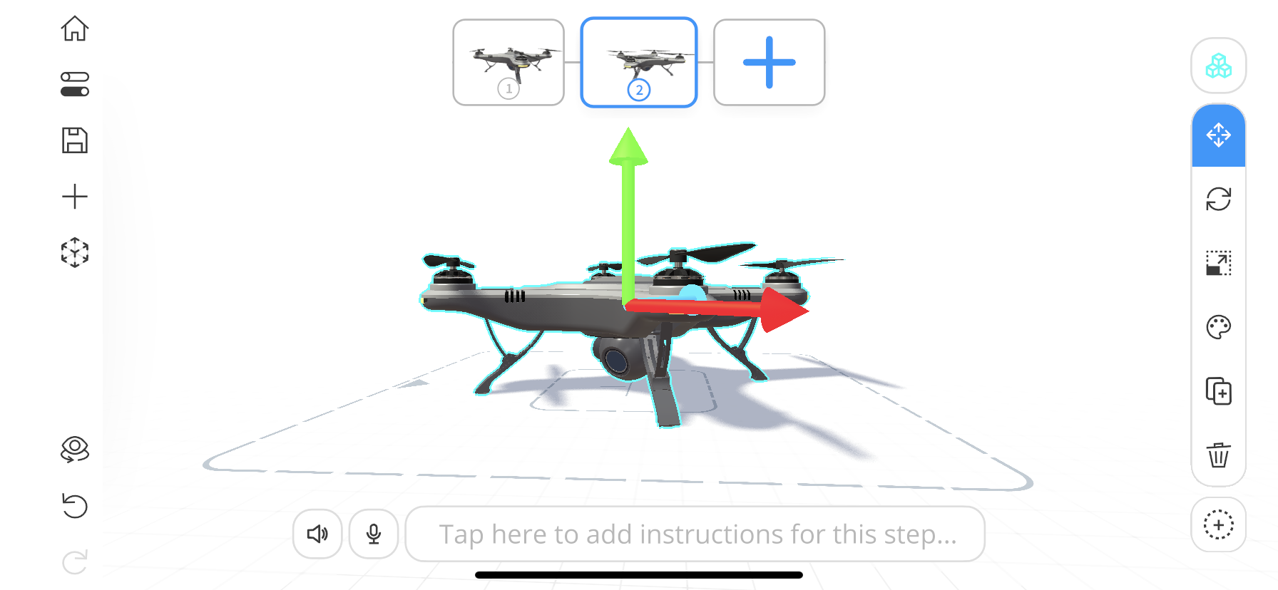 How moving objects looks like in the app