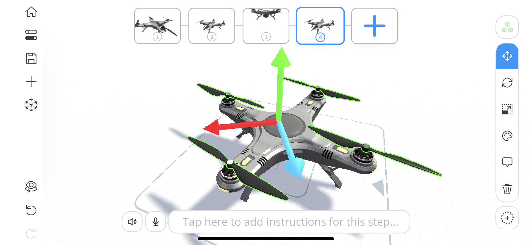 Sub-Object mode view
