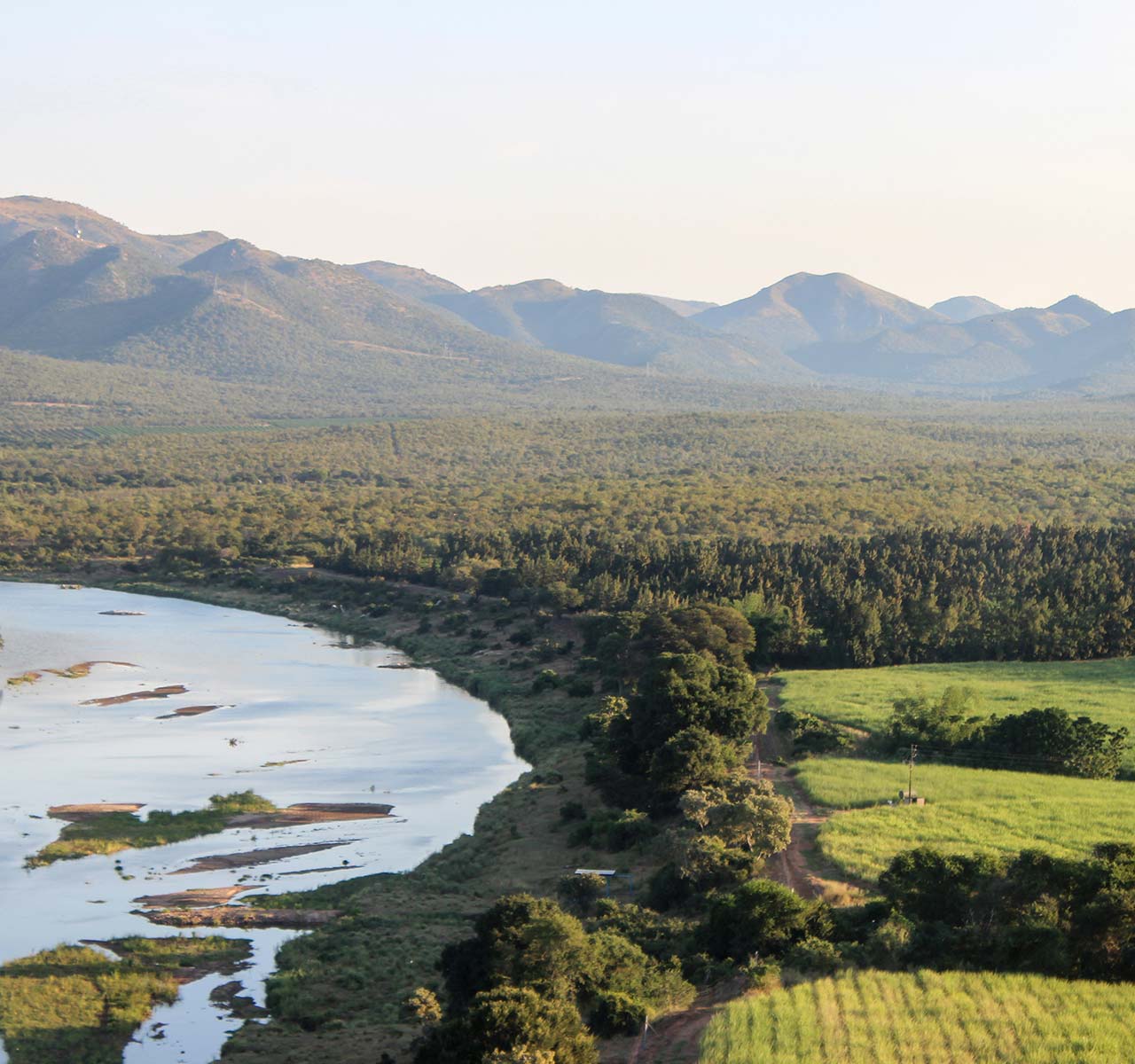 Komati farm landscape view