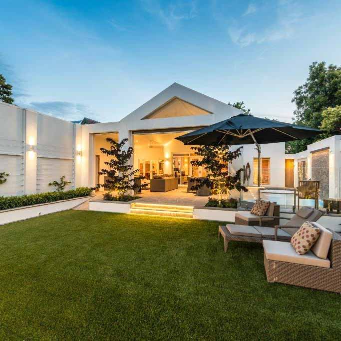 Modern Garden Lighting Project by LED Outdoor Allera Light