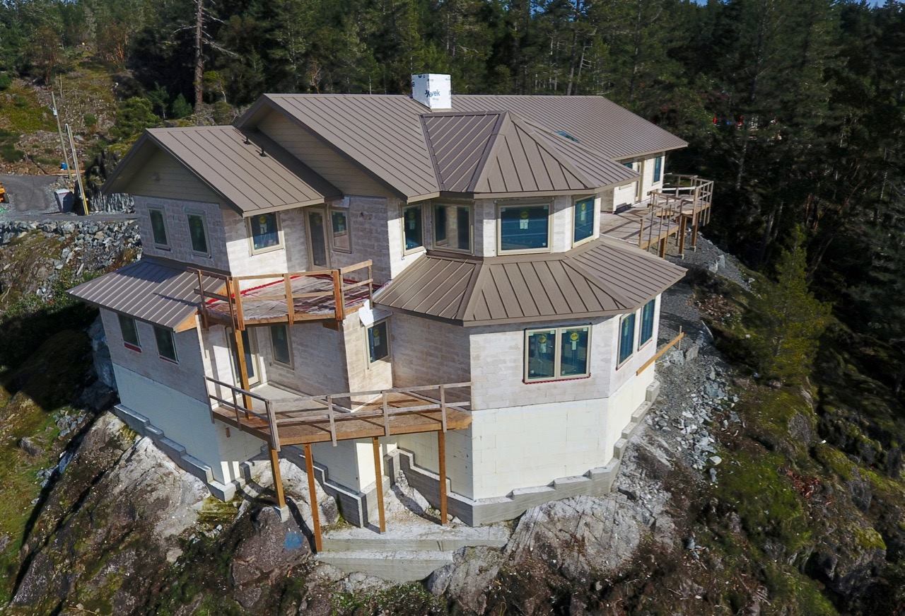 The Harmless Home that uses Hempcrete blocks for exterior walls