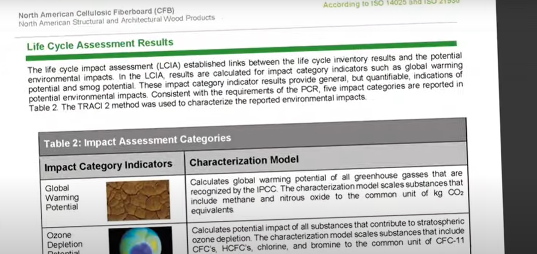 LCA results for a portion of the building can also be scaled up to provide an overall estimate of the carbon footprint of an entire building