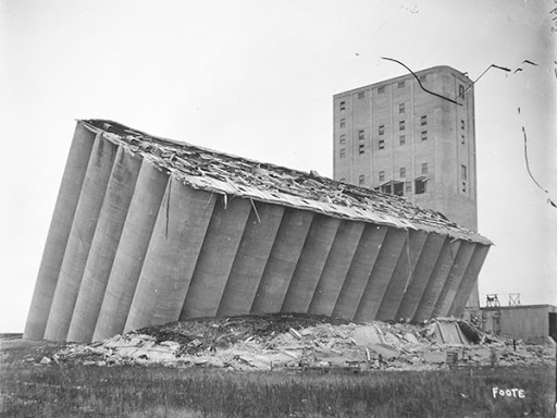 The construction collapse was on the soil only, the structure was mostly intact at the time