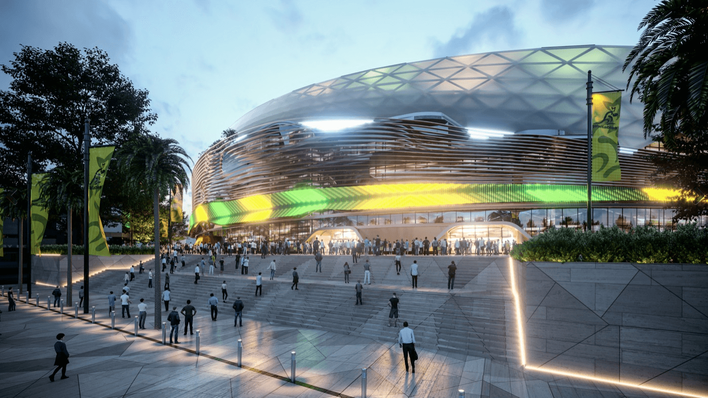 sydnet football stadium concept drawing lights