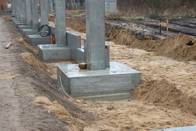 concrete pad footings