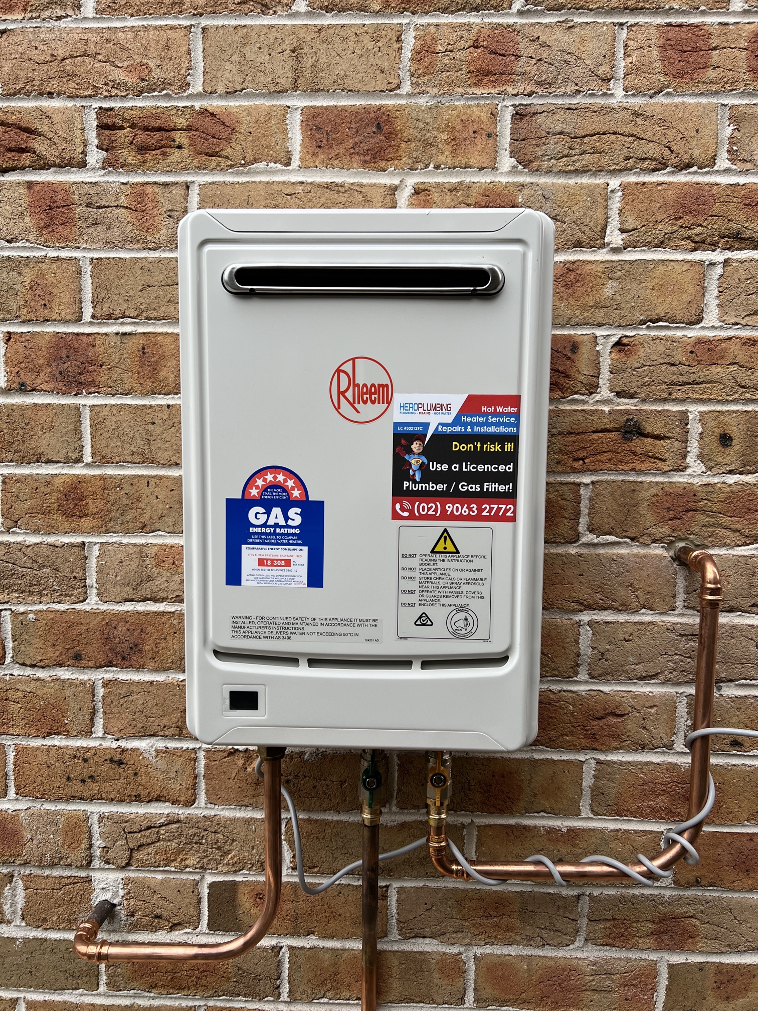 Sydney Rheem Hot Water Service Plumber - Hero Plumbing