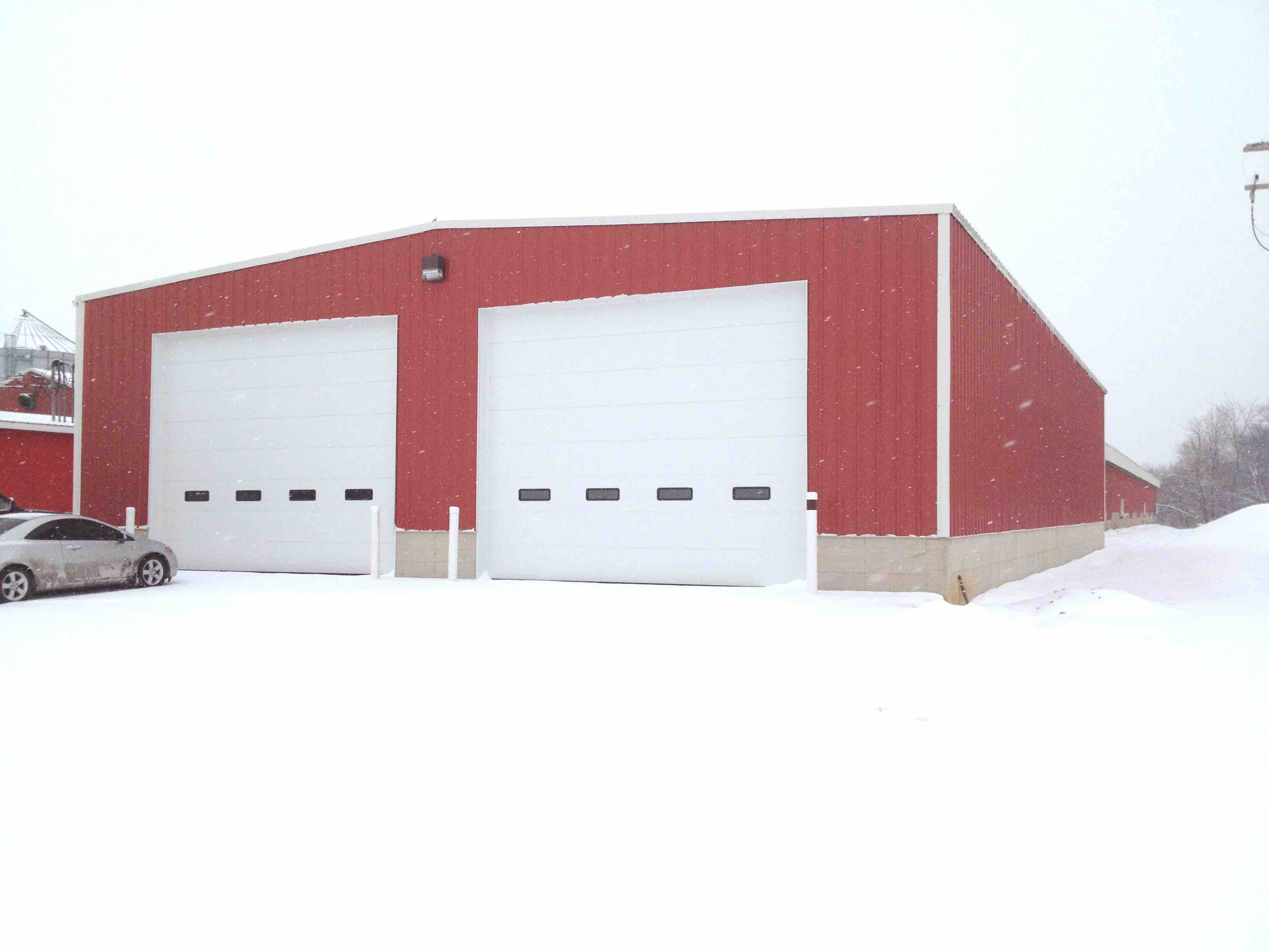 An agricultural building.