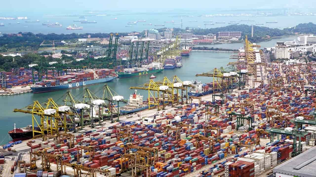 un port industriel