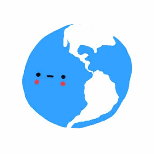 une petite planète tourne sur elle-même