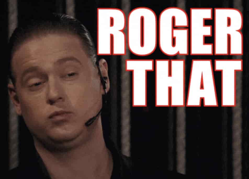 un homme dit Roger that