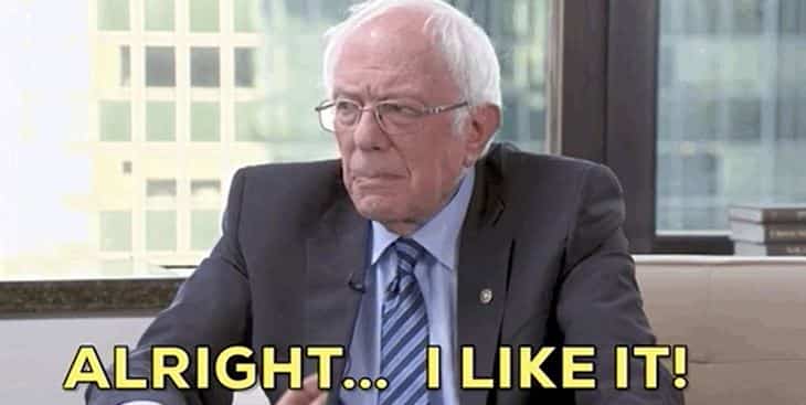 un homme politique Américain dis "alright... I like it !