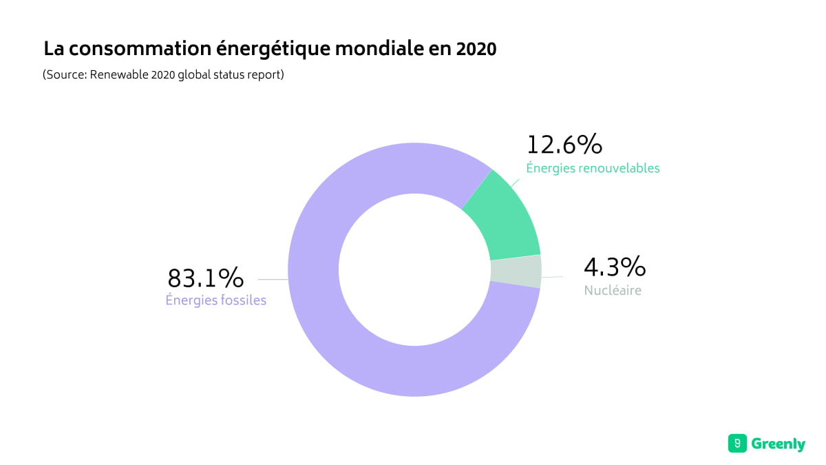 La consommation énergétique mondiale en 2020