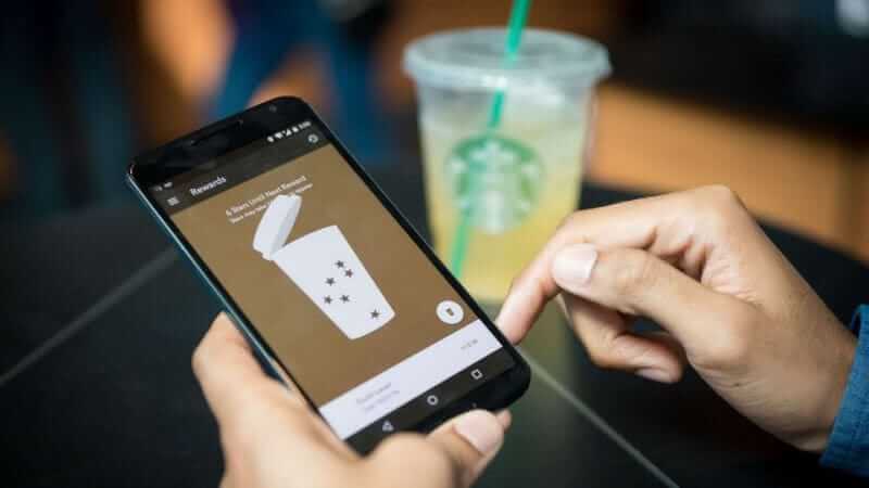 starbucks rewards landing pageon phone