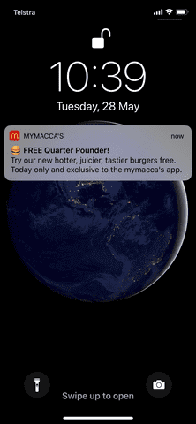 push notifications to mobile phone