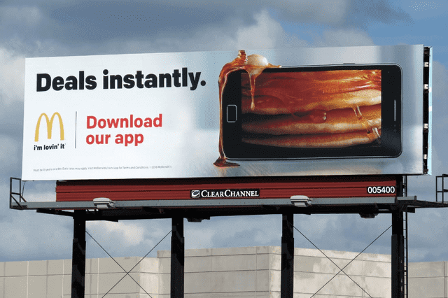 McDonalds billboard advertising