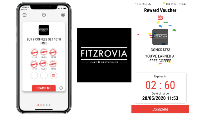 fitzrovia punch card app loyalty program